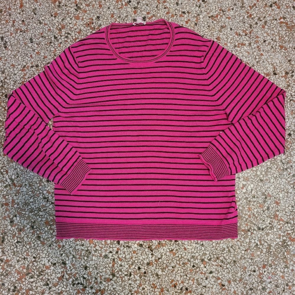 Pink Striped Sweater